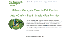 Desktop Screenshot of hummingbirdfestival.com